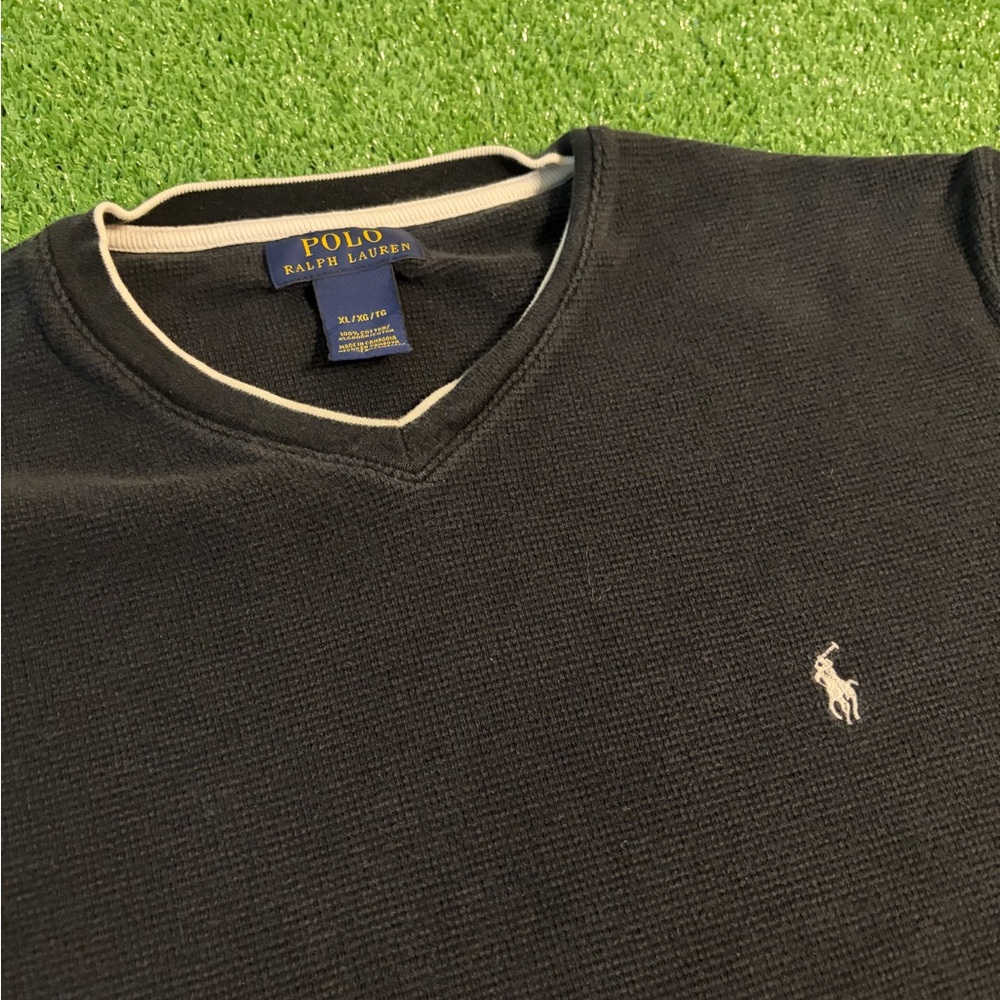Polo Ralph Lauren Black Thermal Shirt - Picture 3 of 5
